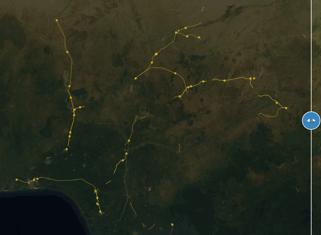 Before/after mapping in Nigeria.
